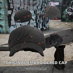 Gorras de Béisbol Estilo Urbano Deportivo Vintage 100% Originales con Logotipo Bordado y Forro de Satén Ajustable - Product Image 2