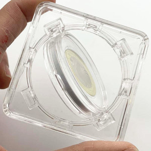 סיטונאי ארוע מטבע פלסטיק שקוף סיטוני מטבע אוסף הגנה עגולה 40mm - Product Image 3