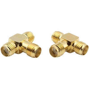 RY SMA Adapter SMA nữ để kép SMA nữ 3 cách t Loại Coaxial Adapter cho mạng không dây Router <span class=keywords><strong>lpwan</strong></span> Wifi Antenna - Product Image 1