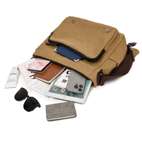 Tas Selempang Bisnis Pria Kanvas Retro Terbaru Grosir, Tahan Air, Kapasitas Besar, Tas Laptop, Tas Dada