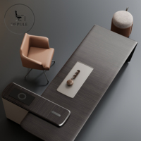 Ensemble table et chaises de réception pour bureau, directement de l'usine, solution tout-en-un pour le mobilier de bureau