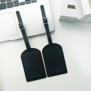 Etiqueta personalizada en blanco para equipaje aéreo de viaje de alta calidad, etiqueta de cuero PU - Product Image 4