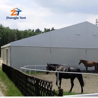 Carpa de Aluminio para Arena Ecuestre, para Programas de Entrenamiento, Academias de Equitación, Organización de Eventos de Competición e Instalaciones Deportivas