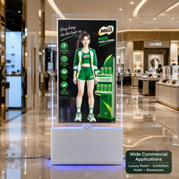 Kios Digital Signage Interaktif Dua Sisi, Tipe Lantai, Layar Sentuh 43/49/55 Inci