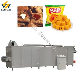 Extrudeuse automatique de casse-croûte de maïs soufflé faisant des puces de machine faisant la machine Chine machine soufflée de riz - Product Image 2