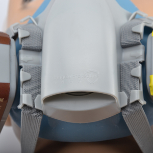 Mascarilla Industrial de silicona de media cara, mascarilla de Gas con doble filtro para pintar - Product Image 6