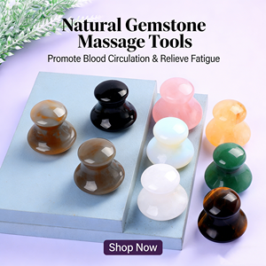 Herramienta Gua Sha de Jade Natural en Forma de Hongo, Masajeador <span class=keywords><strong>Facial</strong></span> de Cuarzo Rosa para el Cuidado de la Piel, con Logotipo Personalizado - Product Image 1