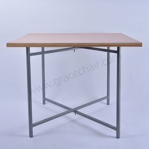 Hot Sale Lightweight Knock-Down Dining <strong>Table</strong> Square Wooden Design for Restaurant Banquet <strong>Canteen</strong> Cafe Cafeteria for Home Use - Product Image 2