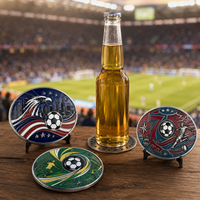 Hebilla de cinturón de aleación de zinc con soporte para cerveza, regalo para aficionados al fútbol, listo para enviar, recuerdo para fiestas de fútbol, pedido al por mayor