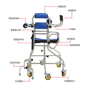 Dakang <b>Walker</b> With Seat And Wheels For Elderly And <b>Disabled</b> Rehabilitation Training Equipment - Product Image 3
