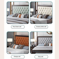 Nouveau style chinois Derniers modèles de lits en bois Lit en bois massif de luxe avec rangement pour meubles de chambre à coucher à prix d'usine