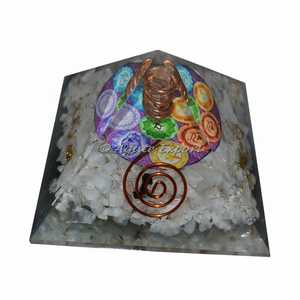 Natural Trillion Cut Crystal <b>Quartz</b> Pyramids Chakra Yoga & Fengshui Healing <b>Products</b> with Orgone Energy Gemstone Type - Product Image 1