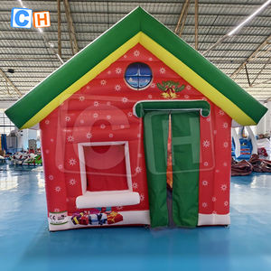 Decoración Navideña Personalizada Castillo Carpa Inflable Casa <span class=keywords><strong>de</strong></span> Santa Claus Inflable para Publicidad Festiva - Product Image 2