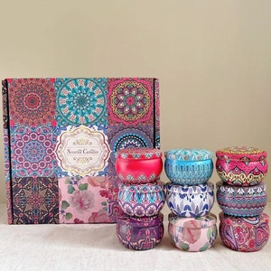Velas de fragancia Latas de metal de lujo Tarro de vidrio Velas perfumadas Frascos Velas de soja Regalo Decoración del hogar con tapa - Product Image 4
