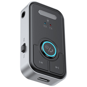T67 2 Trong Một Cho <span class=keywords><strong>Bluetooth</strong></span> Car Kit V5.3 <span class=keywords><strong>Receiver</strong></span>/Transmitter 3.5Mm Không Dây Âm Thanh Chuyển Đổi Cho Xe Loa Khuếch Đại Công Suất - Product Image 4