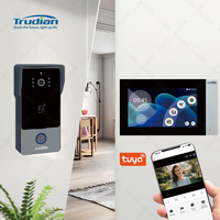 Videoportero Inteligente WiFi de 2 Cables con Visión Nocturna, Desbloqueo por Aplicación Tuya, Pantalla Táctil de 7 Pulgadas, Resistente al Agua, Modelo D4 para el Hogar