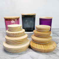 Parfum naturel avec logo personnalisé Couvercle en bois de bambou Couverture d'aromathérapie Couvercle en bois de diffuseur de roseaux