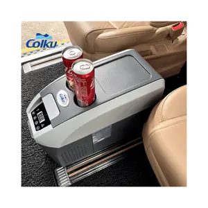 Factory Price 10L Portable Mini Refrigerator Compressor 12V Car Armrest Freezer with Shoulder Belt