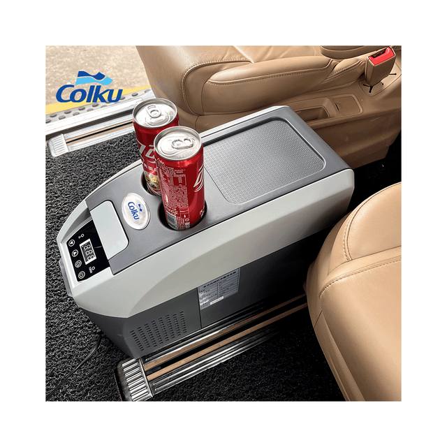 For DC-10F 10L Portable Mini Refrigerator Compressor 12V/24V Car Armrest Freezer Shoulder Belt -18C 10C Temperature Range