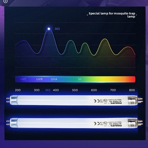 Lampe <span class=keywords><strong>UV</strong></span> <span class=keywords><strong>Philips</strong></span> TL 8W/10 BL - Tube Actinic T5 G5 pour pièges à insectes/curage <span class=keywords><strong>UV</strong></span>, source de lumière UVA 350-400nm - Product Image 4
