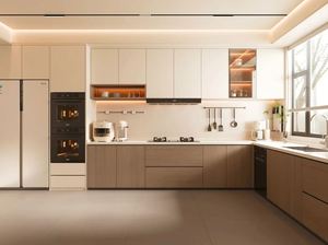 Servicio de Personalización de Toda la Casa, Muebles de Cocina Modernos de Tablero de Partículas, Muebles de Cocina Minimalistas de Lujo para Villa - Product Image 2