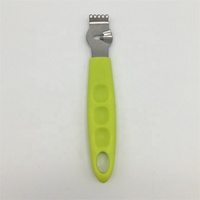 Alat Cocktail Dapur Bar Warna Kustom Buah Lemon Lime Orange Citrus Zester Pengupas Parutan Scraper dengan Pegangan Plastik PP