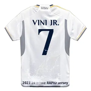 Retro Futbol Jersey Soccer Wear Madrids Fans Version T Shirt Maillot De Foot Vini Real 7 Madrid T-shirt 2023 24 Reales Madrider