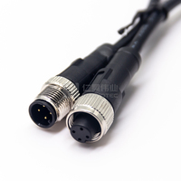 Câble de capteur M12, connecteur de câble plat à 4 broches M12