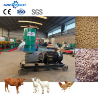 Machine à granulés d'aliments pour animaux à matrice plate pour usage agricole, granulateur d'aliments à haute efficacité pour la transformation des aliments