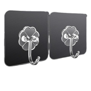 Üst satış 6 cm yumruk ücretsiz şeffaf yapıştırıcı askı kancası çok fonksiyonlu olmayan işaretleme duvar kanca banyo garaj Nordic için - Product Image 1