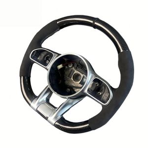 พวงมาลัยคาร์บอนไฟเบอร์สำหรับ Mercedes Benz C117ได้ <span class=keywords><strong>CLA</strong></span> W176 W212 W213 W207 W218 X204 W117 S204 C204 C63 AMG W204 - Product Image 3