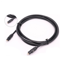 Câble audio optique Ruiara OD4.0mm 3m durable, stéréo, plaqué or, PVC, pour ordinateur, lecteur DVD de voiture, stock disponible