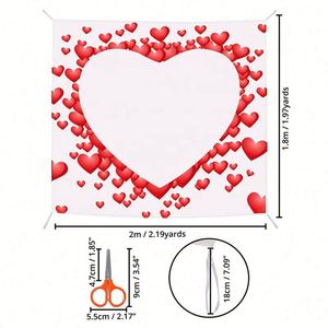 Promotional Cheap Just Married Wedding Pennant Flags Custom Logo Printed Wall Hanging Blanket Heart Cut <b>Sheet</b> Banner Unique - Product Image 2