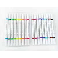 Échantillon gratuit Marqueurs acryliques Tableau lumineux Set de stylos avec impression de logo Vente directe Set de papeterie 12 couleurs Plastique PP