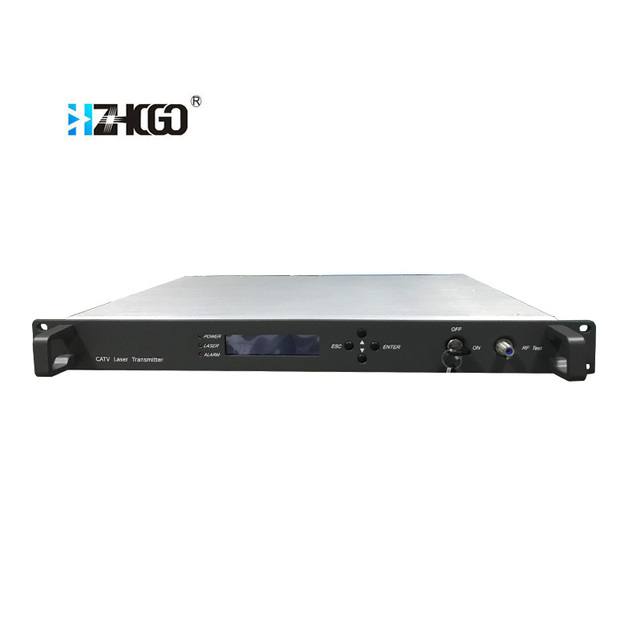 JDSU 1550nm Optical Transmitter with AGC and SNMP for CATV 1*9dBm Fiber Optic Equipment 35KM