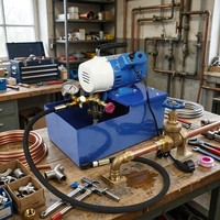 Pompe de test de pression électrique portable DSY-25 2.5MPA pour tuyaux hydrauliques, testeur de tuyaux d'eau PPR, pompe à pression à double cylindre