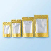 Sacs en aluminium brillants anti-odeur à fermeture éclair, pochettes personnalisées transparentes en plastique à fermeture éclair pour chips et bonbons