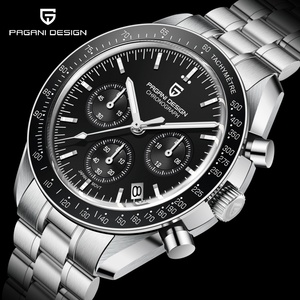 Montre PAGANI DESIGN <span class=keywords><strong>1701</strong></span> classique fabriquée en Chine, entièrement en acier inoxydable, mouvement japonais VK63, chronographe, étanche 10 ATM. - Product Image 3