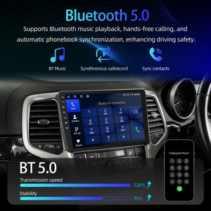 Rhythm Lossless installation Android Car Stereo 9" Touch Screen <b>Wireless</b> Carplay for Jeep Grand Cherokee WK 2008-2013 - Product Image 4