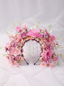 Directamente de fábrica Flores mexicanas Coronas Fiesta Diadema Otras flores Accesorios para el cabello - Product Image 5