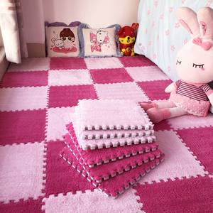 Tapis de jeu mignon pour enfants, 2 cm d'épaisseur, rectangulaire, couleur unie, en fibres chimiques, pour usage domestique et extérieur, sûr et antidérapant, tapis de sol pour bébé - Product Image 5