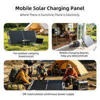 Panneau solaire portable 100W avec câble MC4, efficacité 24%, chargeur solaire monocristallin pliable pour camping, camping-car, alimentation d'urgence hors réseau