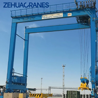 Grue portique à double poutre RTG personnalisable Zehua pour levage lourd en port maritime et terminal