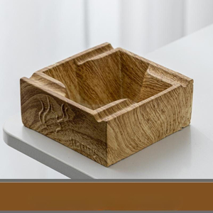 Cenicero de Madera Premium con Detalles de Arce, Cuadrado, 4 Ranuras, Hecho a Mano, Accesorio para Fumar, Logotipo Personalizado, Regalos de Lujo al por Mayor - Product Image 5
