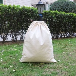 High Quality Custom Logo Cotton Shoes Collection <b>Canvas</b> Shopping Dust Pouch with Rope Handle <b>Drawstring</b> <b>Bag</b> - Product Image 5