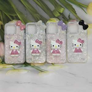 Étui de <span class=keywords><strong>téléphone</strong></span> portable en diamants de luxe pour Iphone X 11 12 13 14 15 16 17 Pro Max Air Butterfly Bow Housses de <span class=keywords><strong>téléphone</strong></span> pour Samsung S24U S23U - Product Image 1