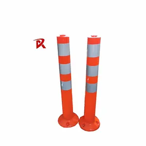 Poste flexível de tráfego vermelho PVC para barra de amarração de estradas do sudeste asiático TRAFFIC 750 mm/Delineador de poste de advertência