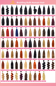 Estensioni per Capelli Umani Ricci Profondi all'Ingrosso, Capelli Grezzi per Trecce Boho - Product Image 5