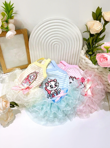 Vestido para Cachorros Ultra Pequeño, Adorable, de Algodón <span class=keywords><strong>Puro</strong></span> con Bordado y Encaje, para Verano, Transpirable, Personalizado de Fábrica - Product Image 5