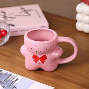 <span class=keywords><strong>Tazas</strong></span> <span class=keywords><strong>Kawaii</strong></span> de pan de jengibre, <span class=keywords><strong>tazas</strong></span> de Feliz Navidad, taza de café de cerámica para parejas - Product Image 2